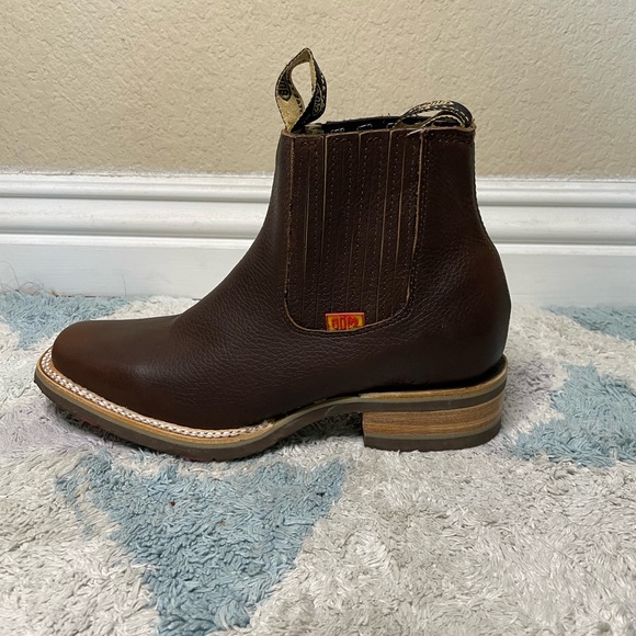 Western rodeó boot square toe - Picture 3 of 5